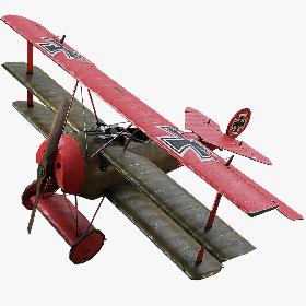 Fokker DR1 Triplane WW1 model
